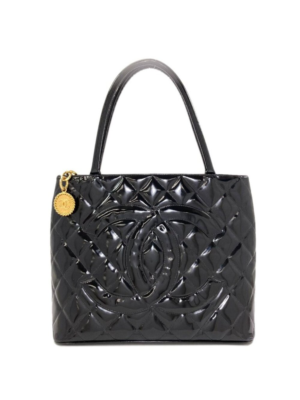 Chanel Reissue Tote Bag Gold Patent